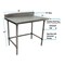 Bk Resources Stainless Steel Work Table With Open Base, 5" Rear Riser 48"Wx24"D VTTR5OB-4824 - alternate 6